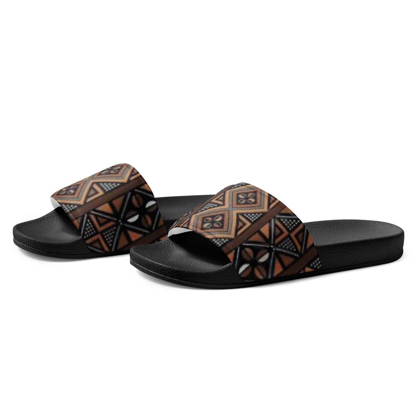 African MudCloth Print Men’s slides