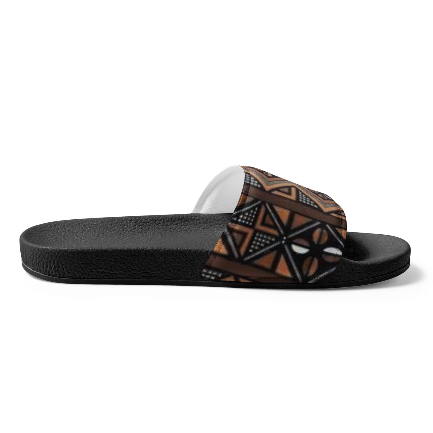 African MudCloth Print Men’s slides