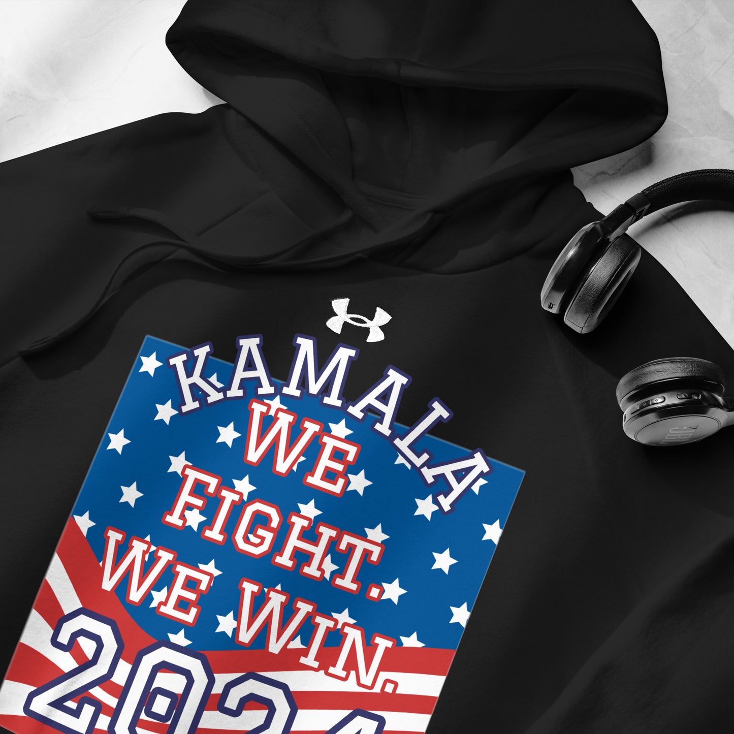 KAMALA 2024, We Fight We Win, Under Armour® hoodie