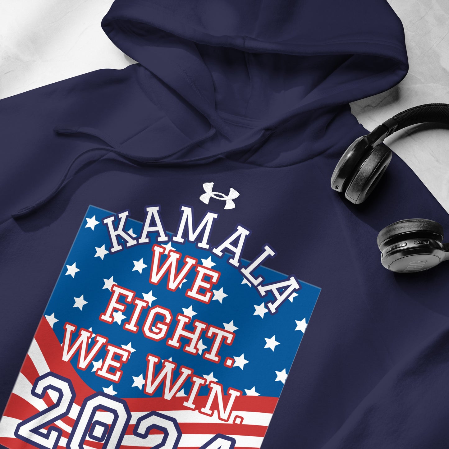 KAMALA 2024, We Fight We Win, Under Armour® hoodie