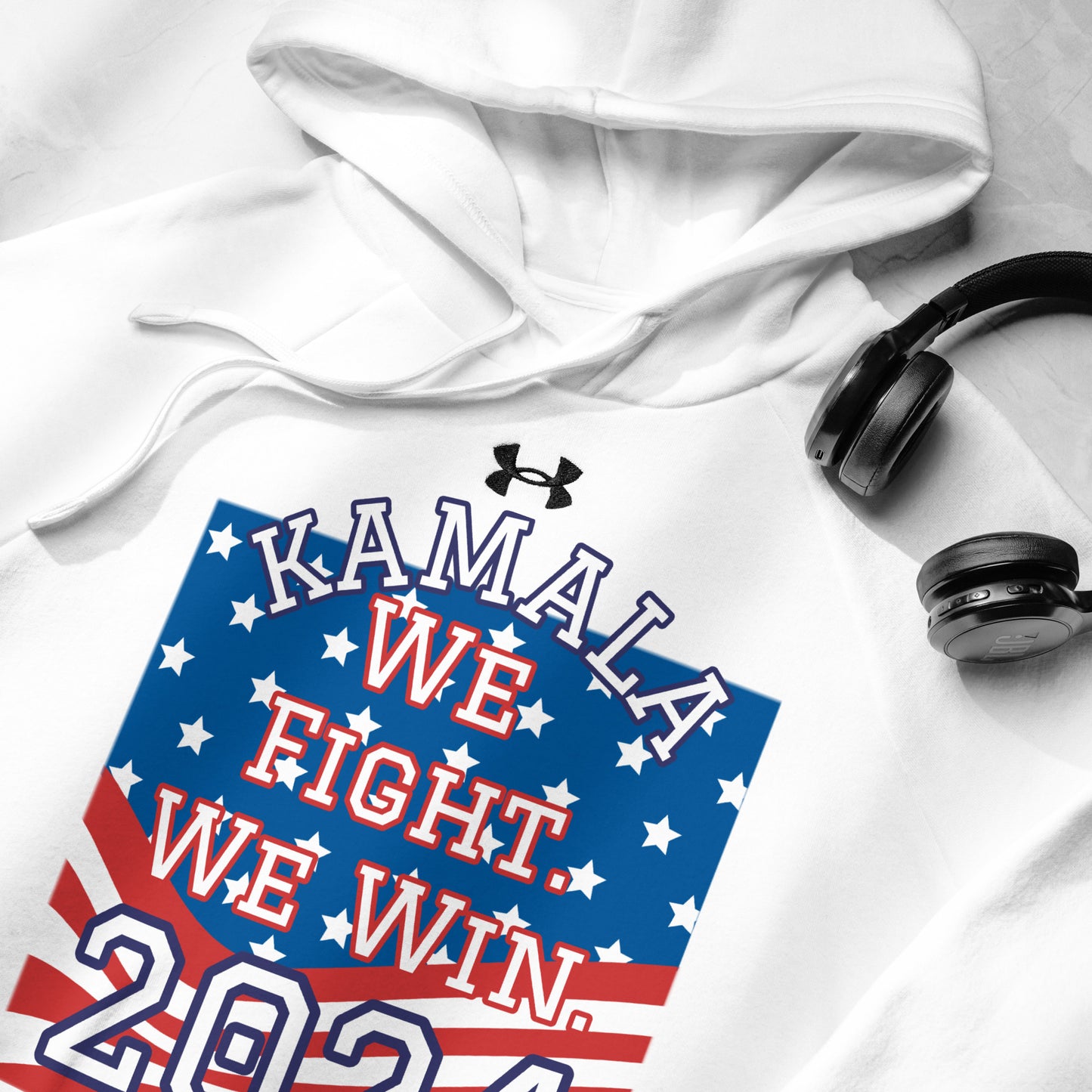 KAMALA 2024, We Fight We Win, Under Armour® hoodie