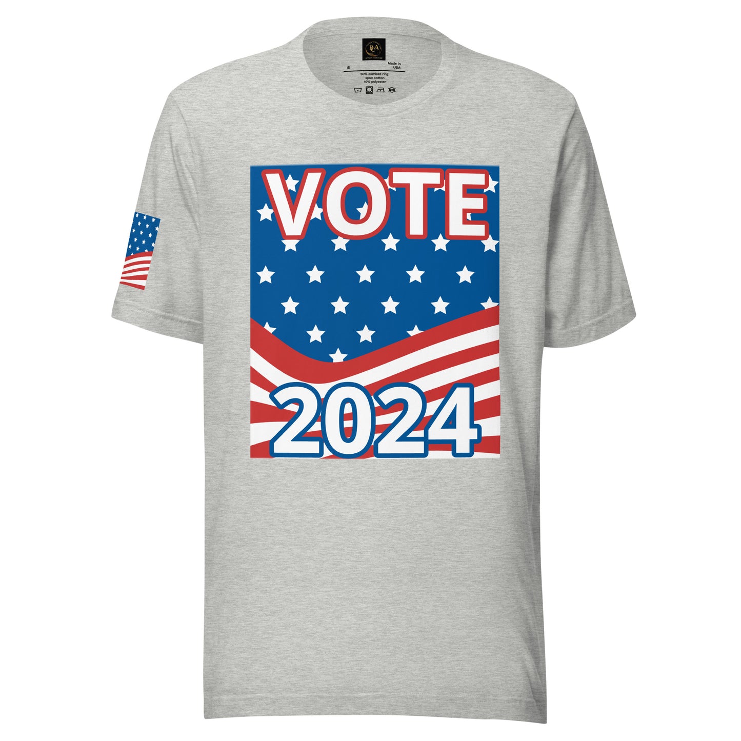 Home Of The Brave, Vote 2024 Unisex t-shirt - Four Colors to Choose From