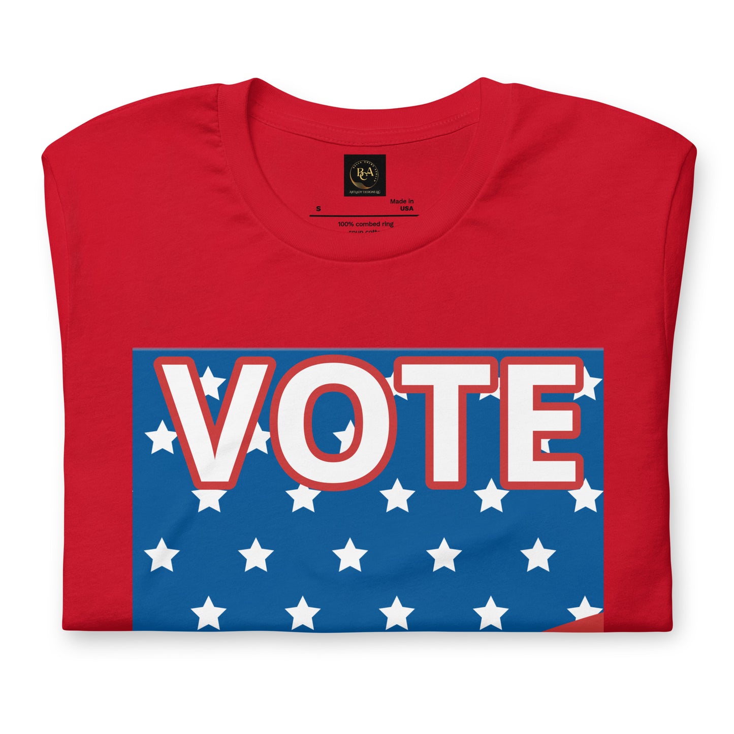 Home Of The Brave, Vote 2024 Unisex t-shirt - Four Colors to Choose From