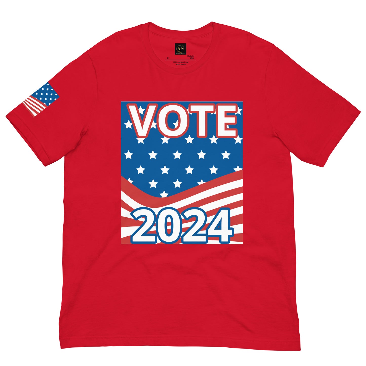 Home Of The Brave, Vote 2024 Unisex t-shirt - Four Colors to Choose From