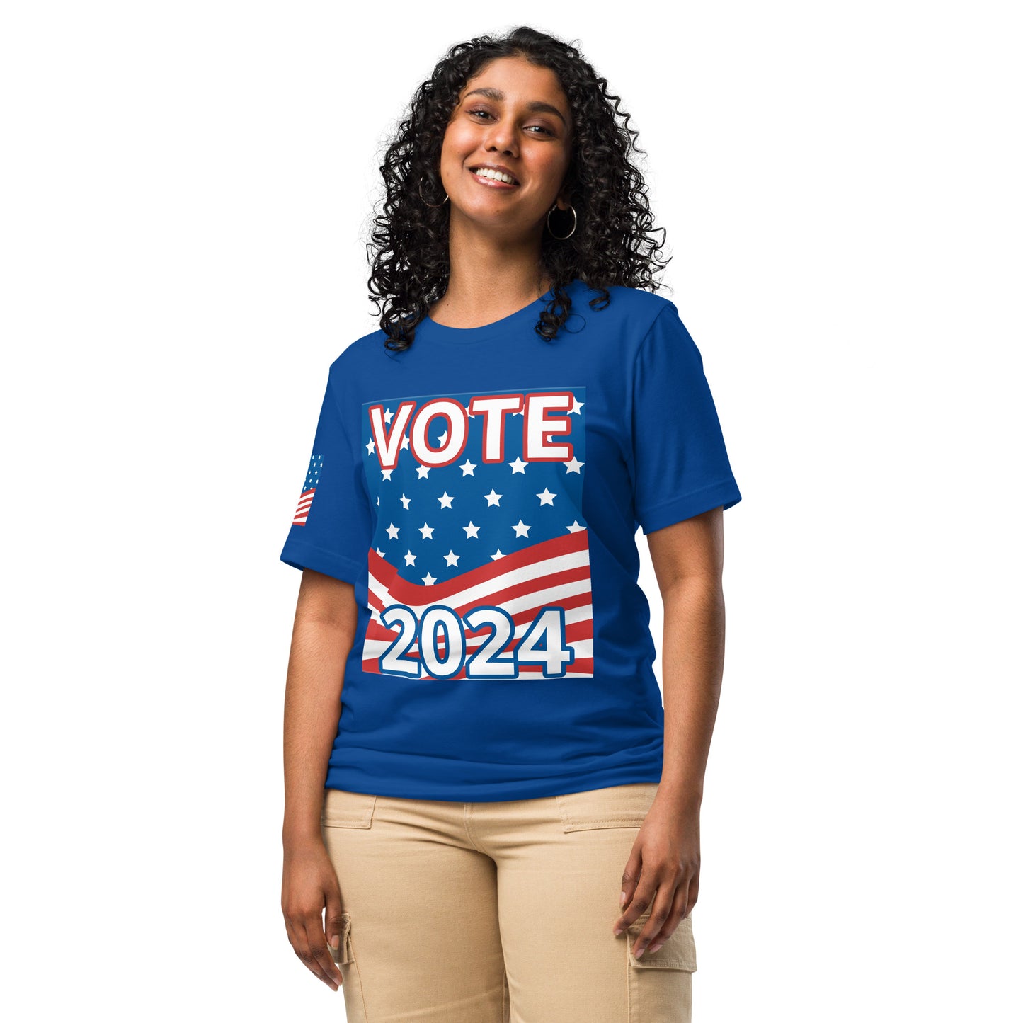 Home Of The Brave, Vote 2024 Unisex t-shirt - Four Colors to Choose From