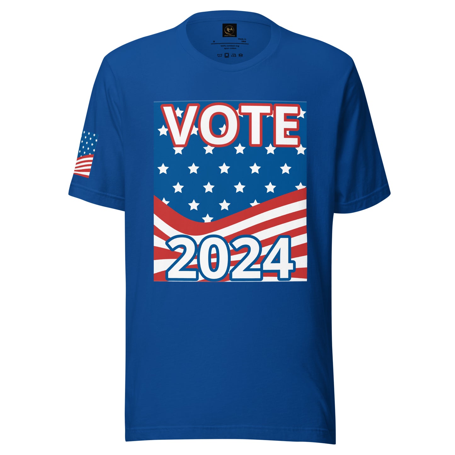 Home Of The Brave, Vote 2024 Unisex t-shirt - Four Colors to Choose From