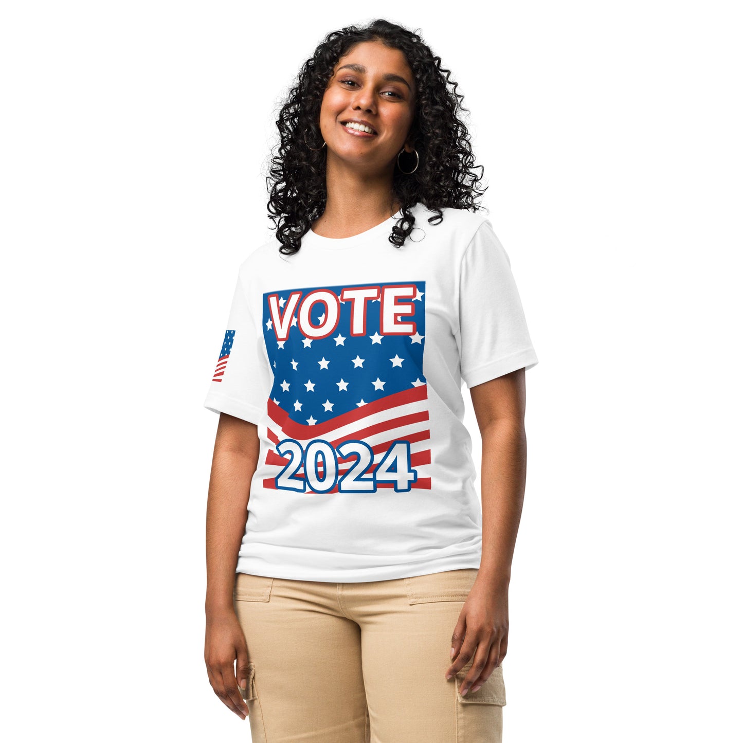 Home Of The Brave, Vote 2024 Unisex t-shirt - Four Colors to Choose From