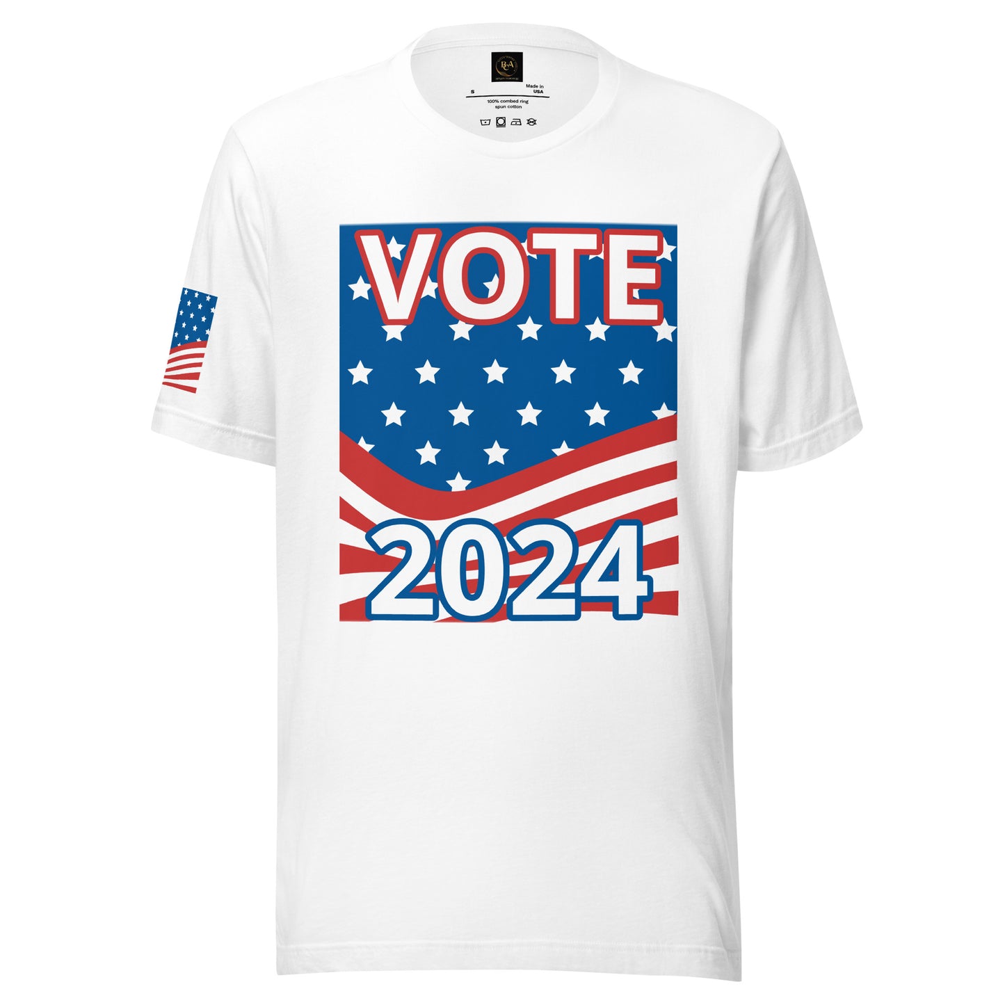 Home Of The Brave, Vote 2024 Unisex t-shirt - Four Colors to Choose From