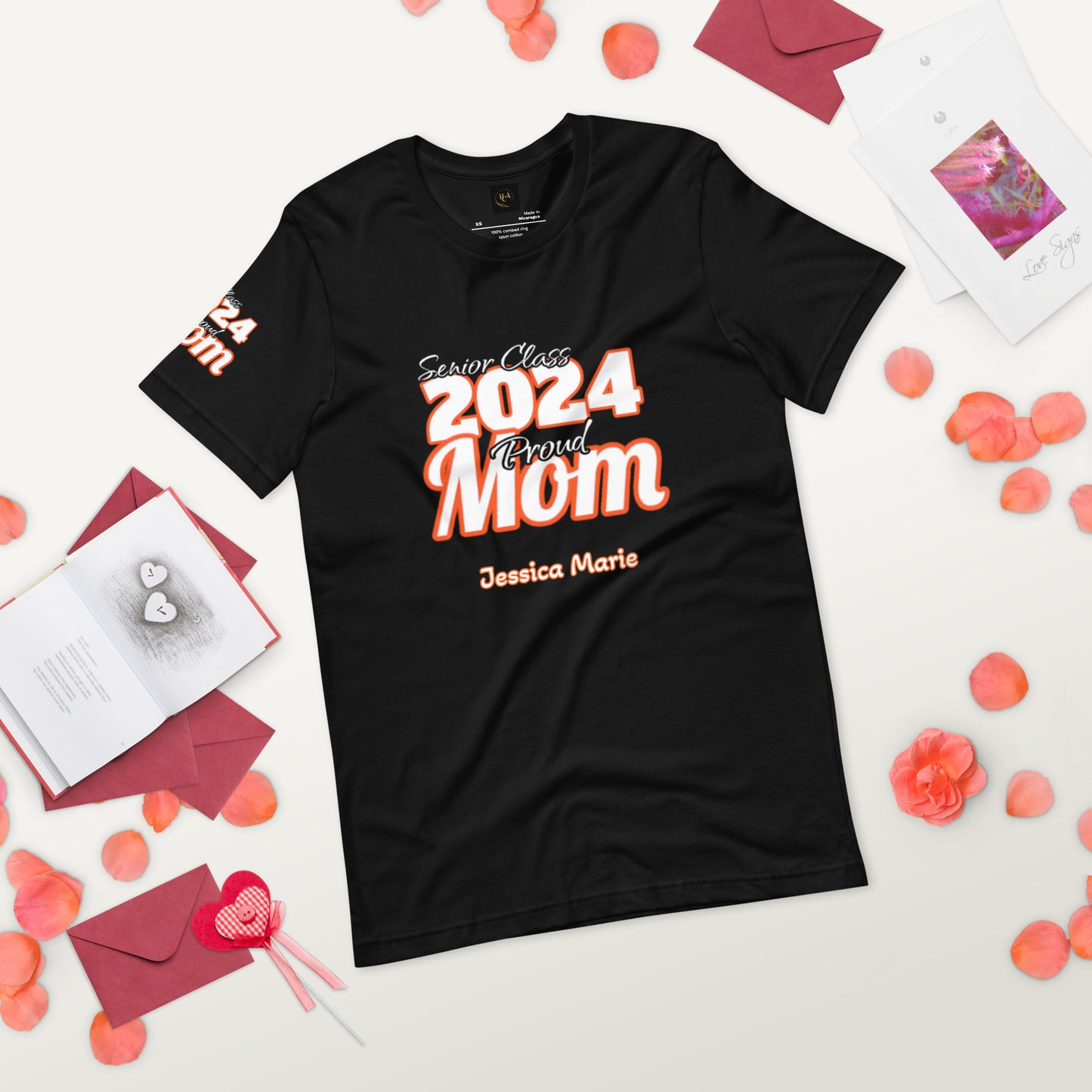 Senior Class, 2024 Proud Mom Editable Name(s) - Unisex T-Shirt