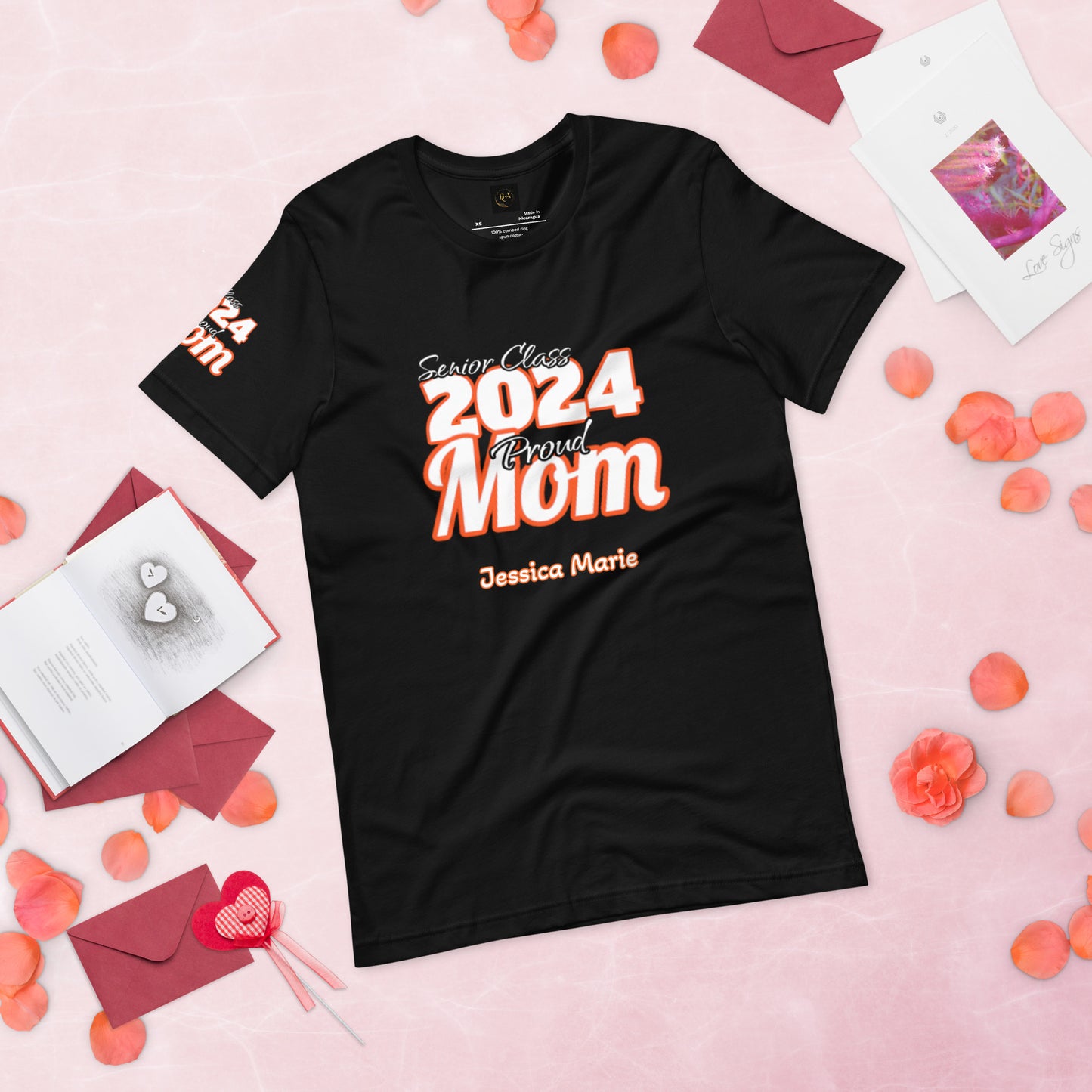 Senior Class, 2024 Proud Mom Editable Name(s) - Unisex T-Shirt