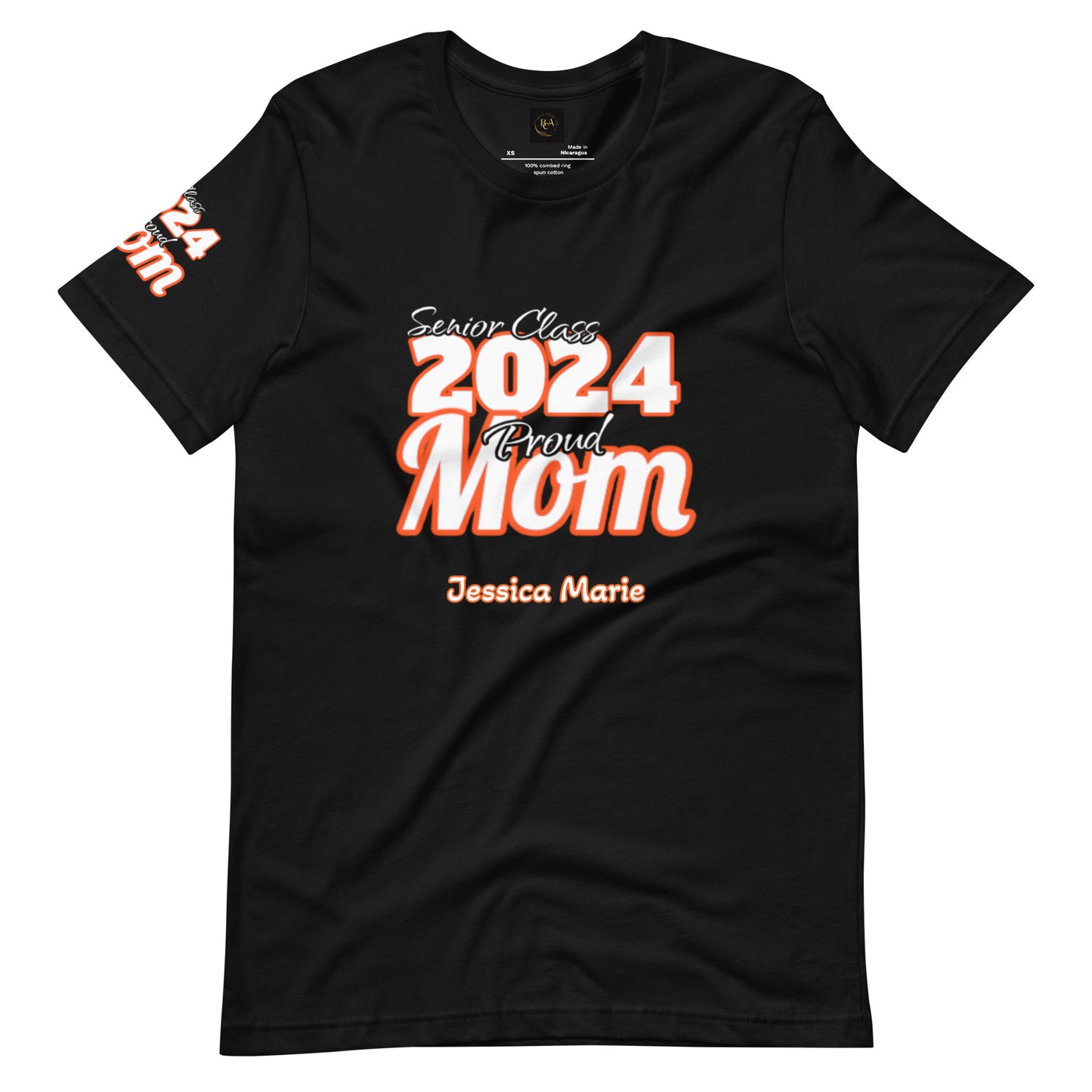 Senior Class, 2024 Proud Mom Editable Name(s) - Unisex T-Shirt