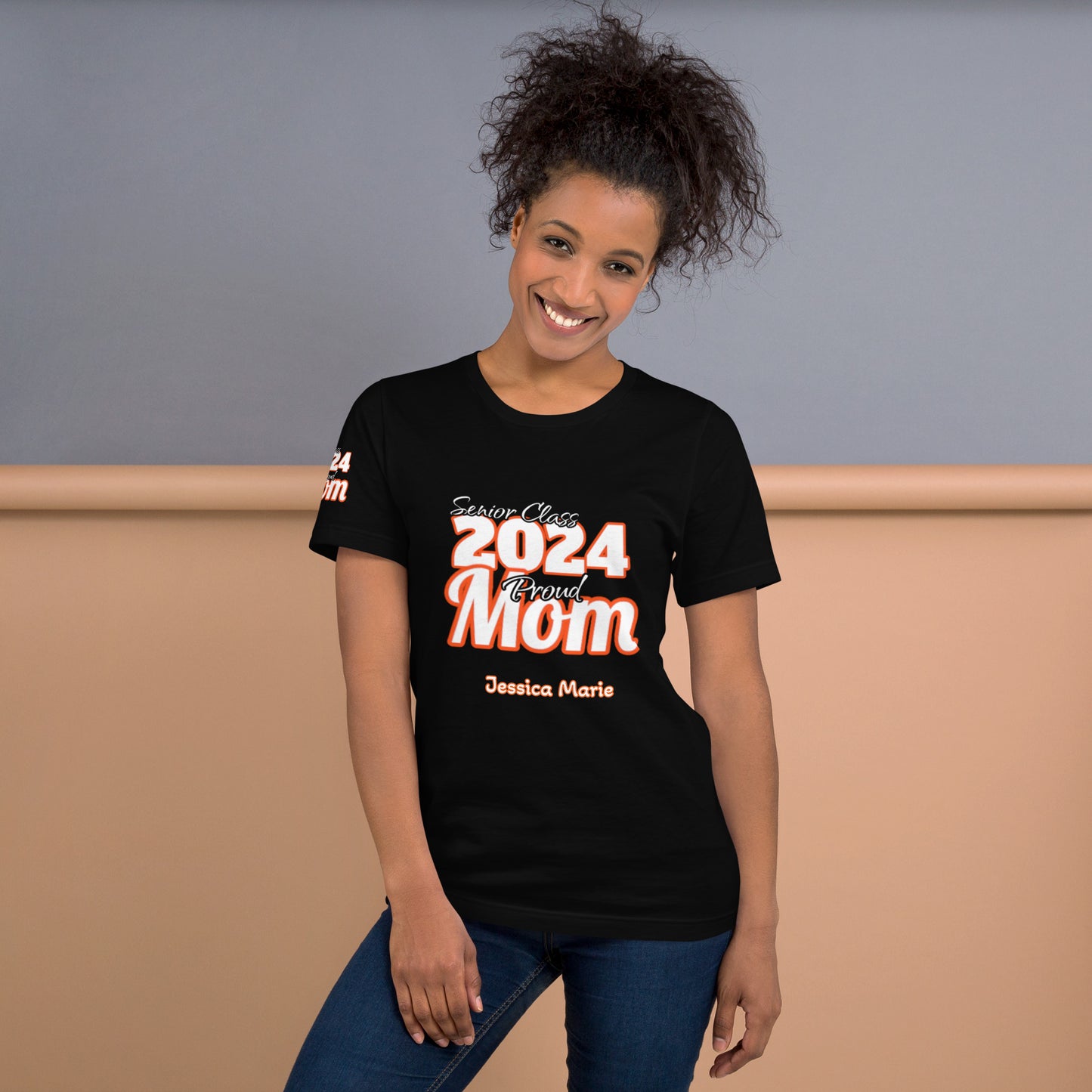 Senior Class, 2024 Proud Mom Editable Name(s) - Unisex T-Shirt