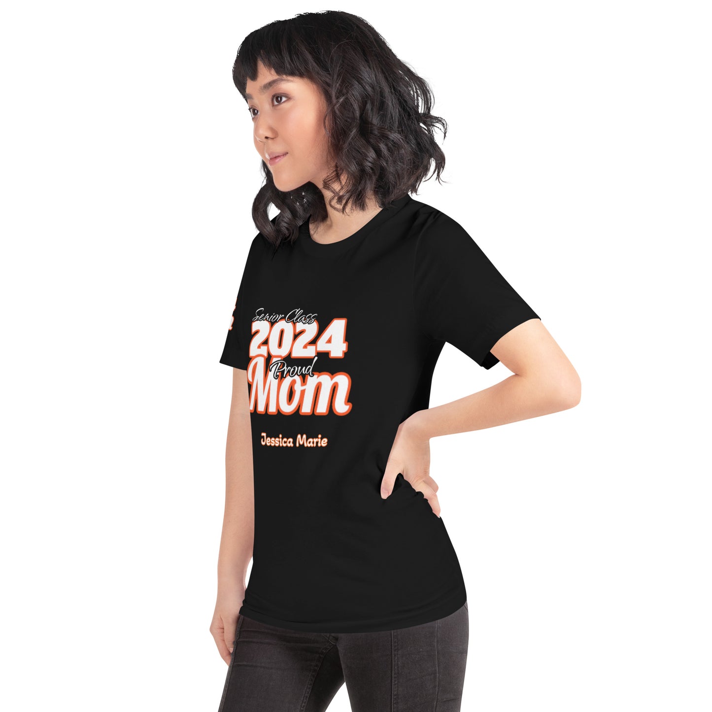 Senior Class, 2024 Proud Mom Editable Name(s) - Unisex T-Shirt