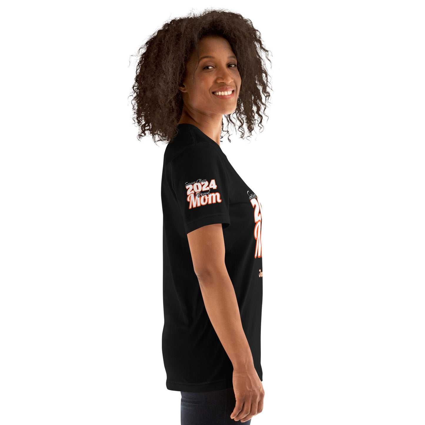 Senior Class, 2024 Proud Mom Editable Name(s) - Unisex T-Shirt