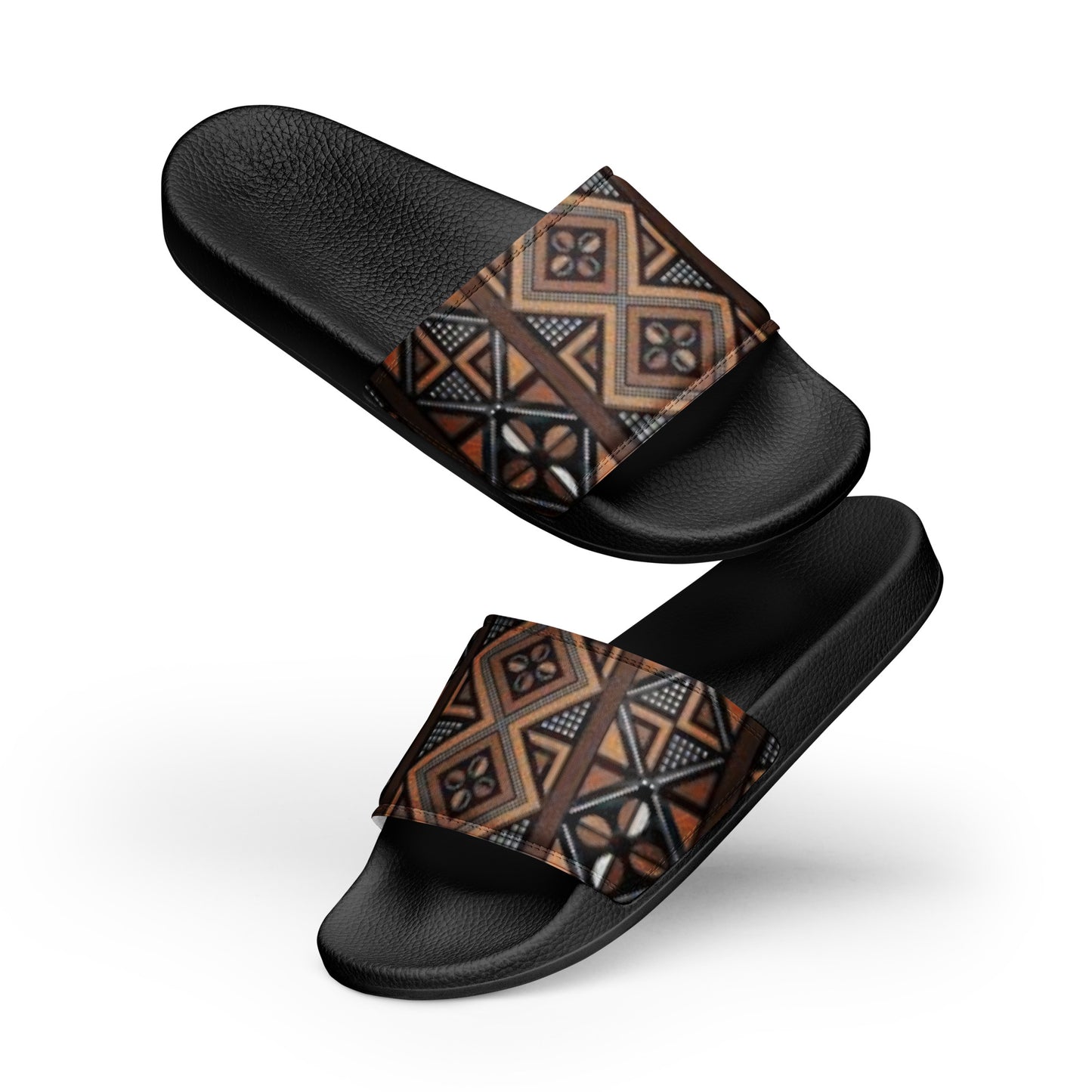 African MudCloth Print Women's slides