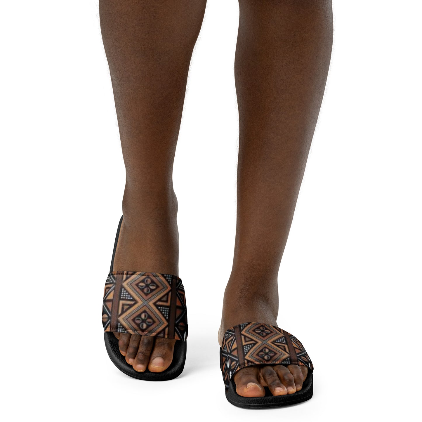 African MudCloth Print Women's slides