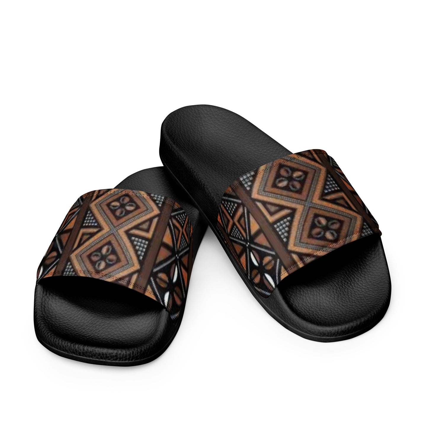 African MudCloth Print Women's slides