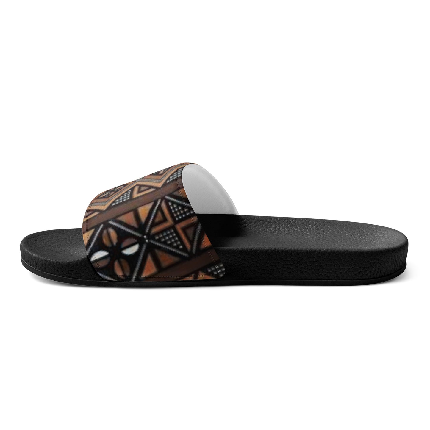 African MudCloth Print Women's slides